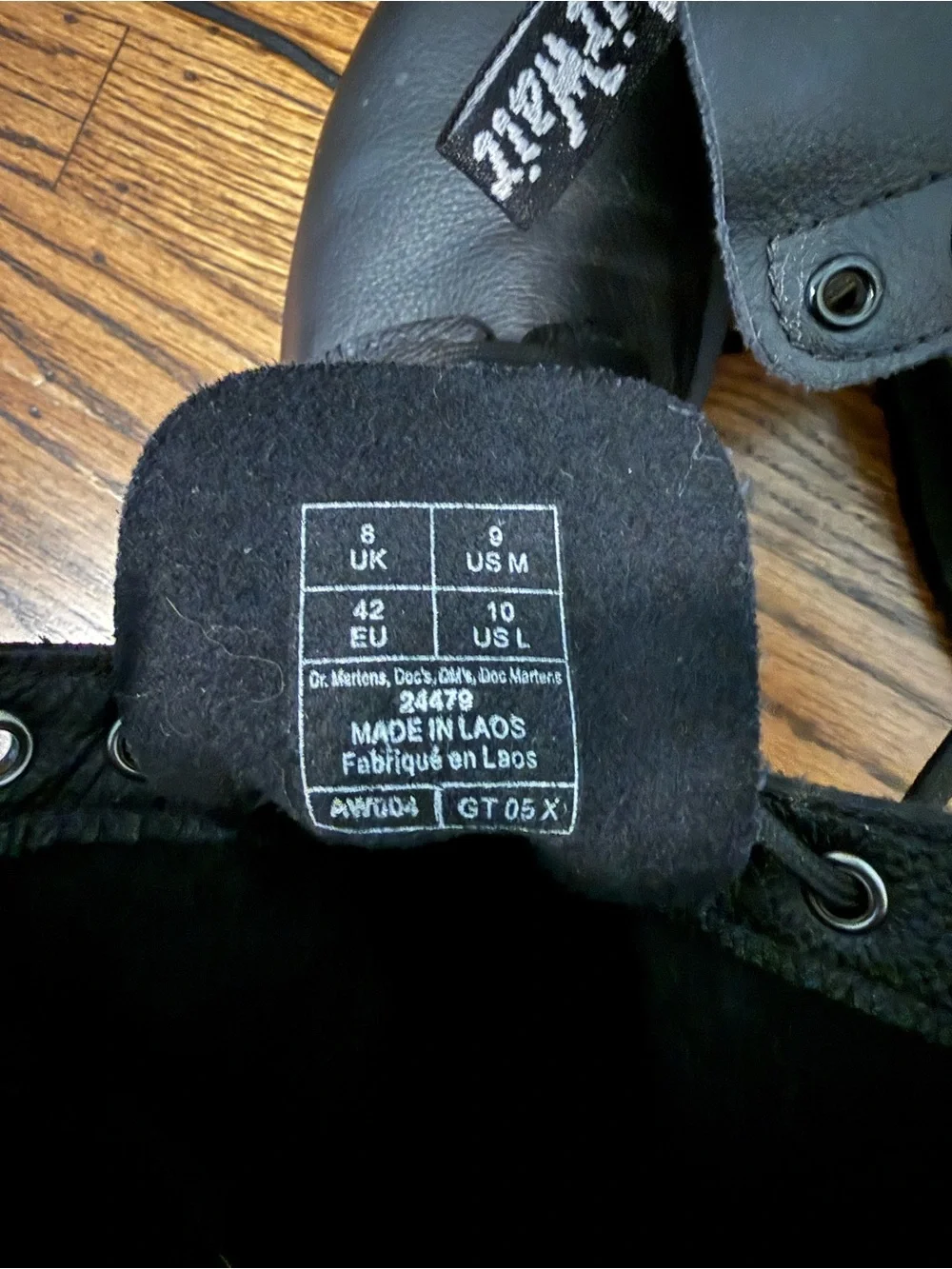 Dr. Martens Black Leather Lace-Up Boots